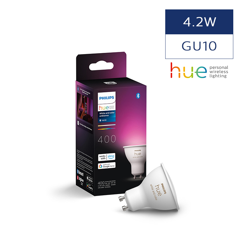 Hue GU10 Color Ambiance Single Bulb 4.2W