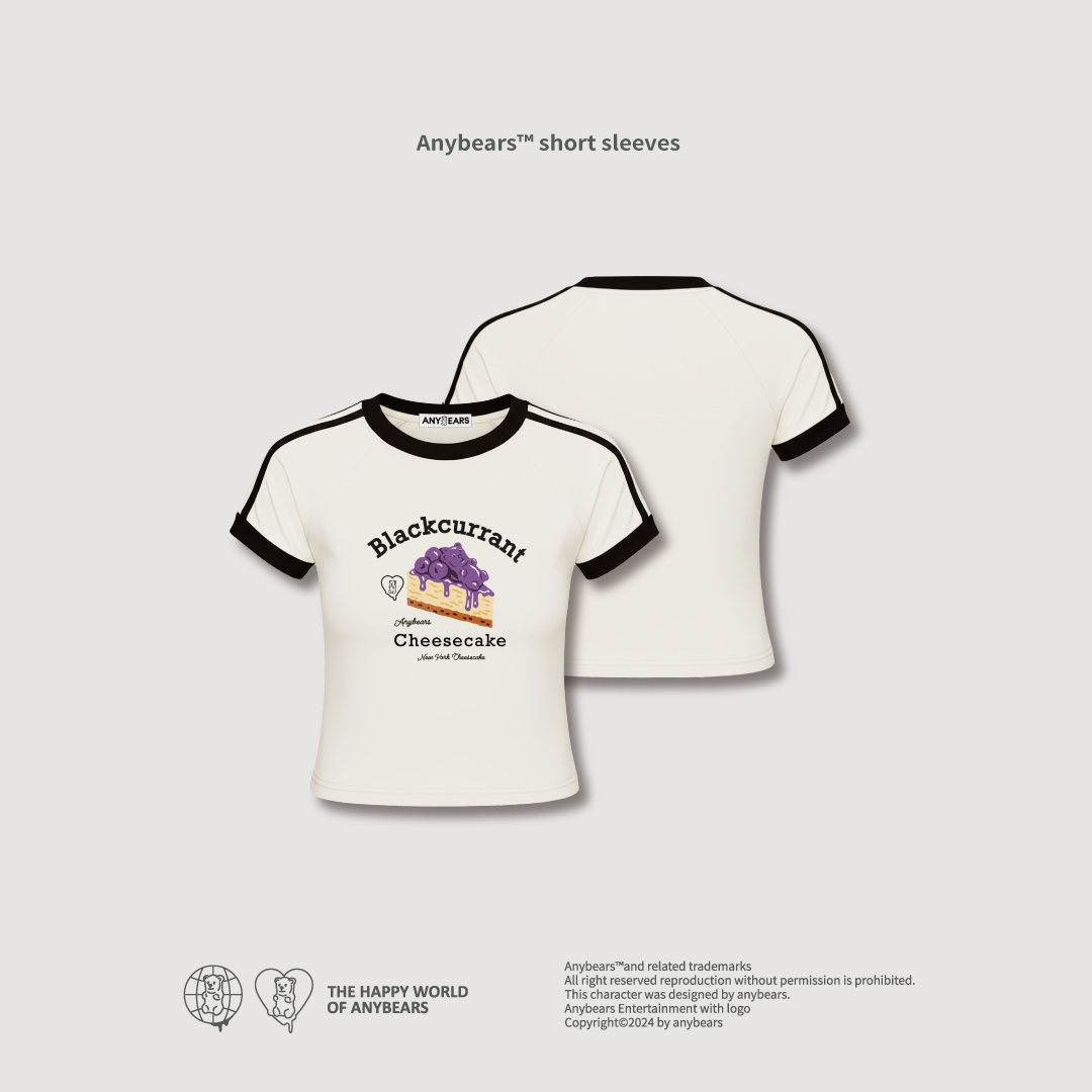 ANYBEARS® Cheesecake Crop Top 起司蛋糕 短版上衣