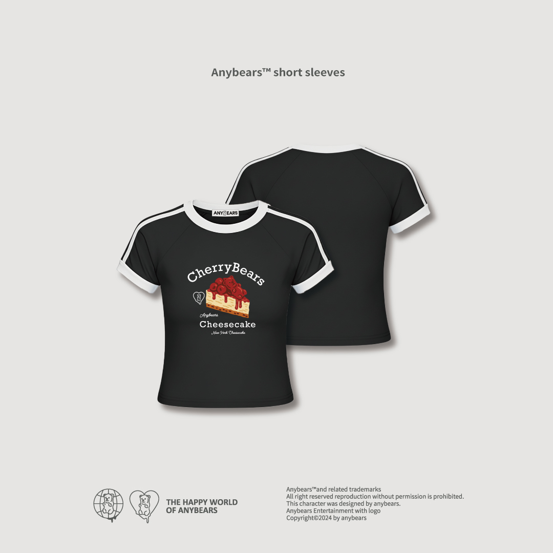 ANYBEARS® Cheesecake Crop Top 起司蛋糕 短版上衣