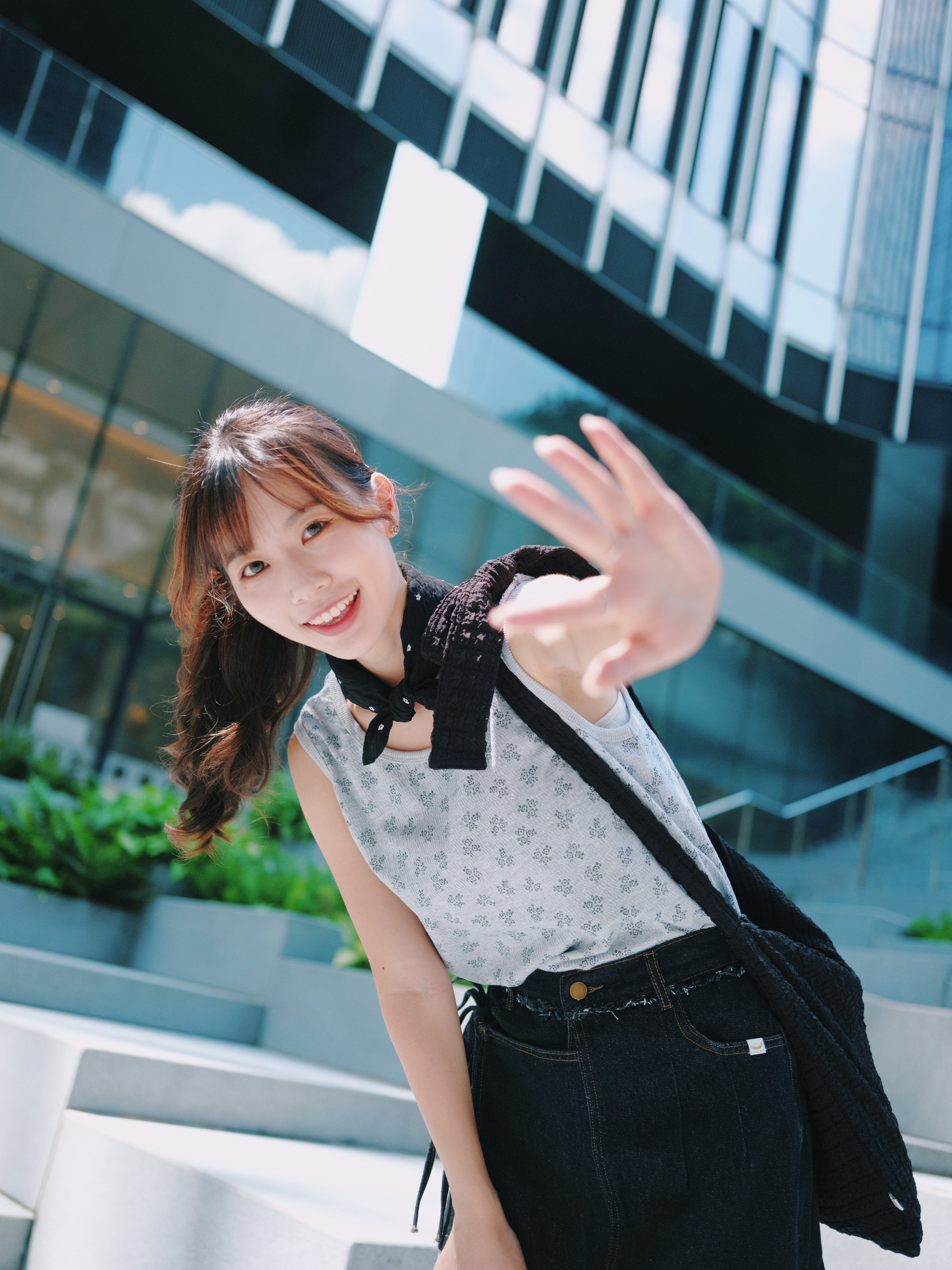 兩色 / 碎花包邊小高領背心 / Petite Floral Tank Top