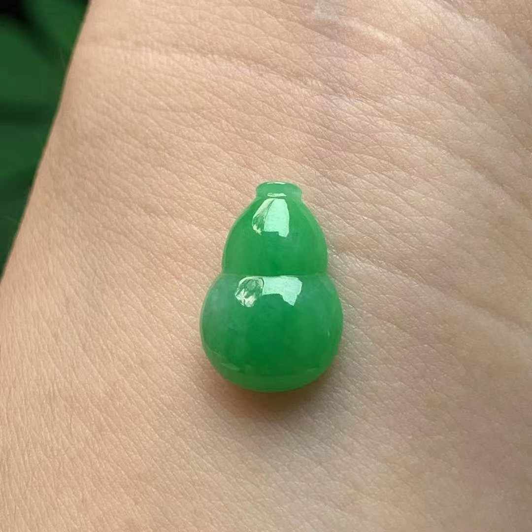 翡翠滿綠葫蘆,天然翡翠A玉, 緬甸玉, Jade, Jadeite