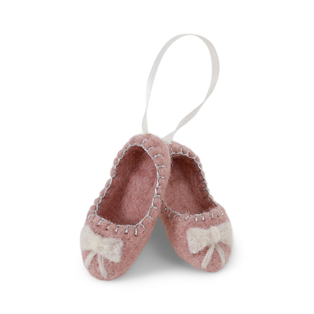 丹麥Gry&Sif 聖誕掛飾-Ballerina Shoes w/Bow(16135)