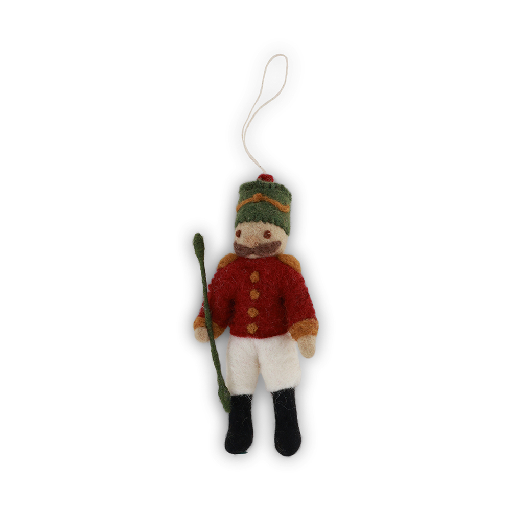 丹麥Gry&Sif 聖誕掛飾-Nutcracker w/Red Jacket&Green Hat(11225)