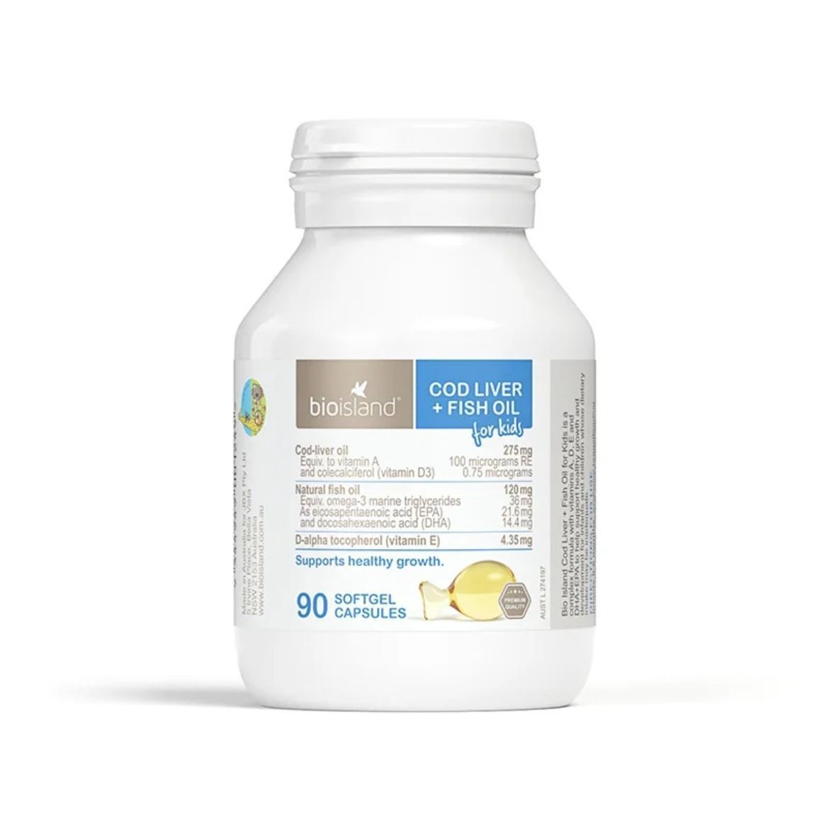 BioIsland - 頂級鱈魚肝油 90粒