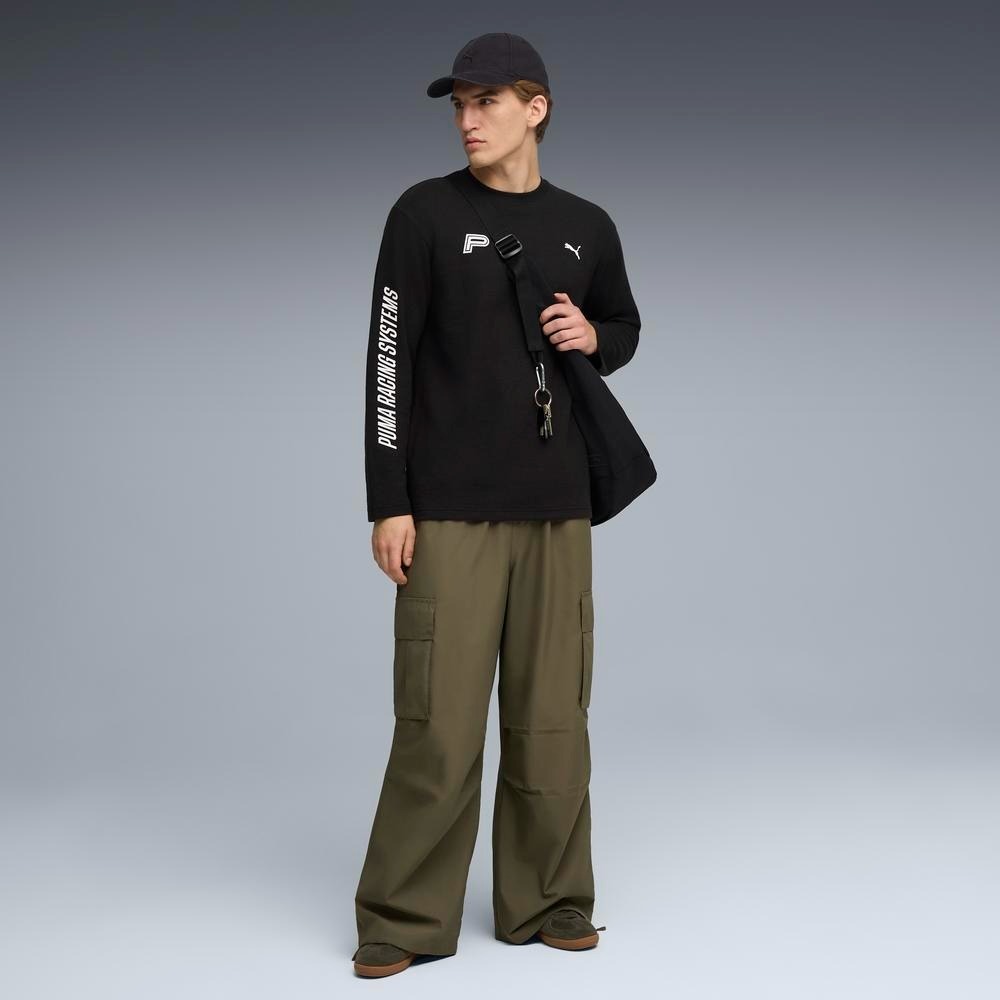 PUMA 長袖 流行系列 FUTURE ARCHIVE 黑色 薄長T 中性 63207701