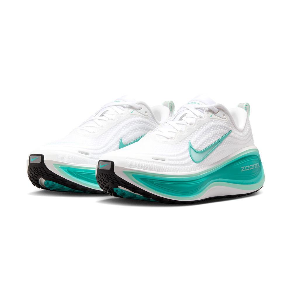 Nike Vomero Plus 女鞋 白綠色 緩震 運動 反光 網布 透氣 厚底 慢跑鞋 HV8154-100