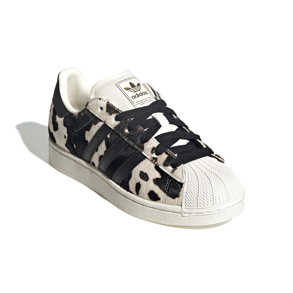 Adidas Superstar II W 女鞋 米白黑色 乳牛花紋 皮革 經典 貝殼頭 休閒鞋 JP8164