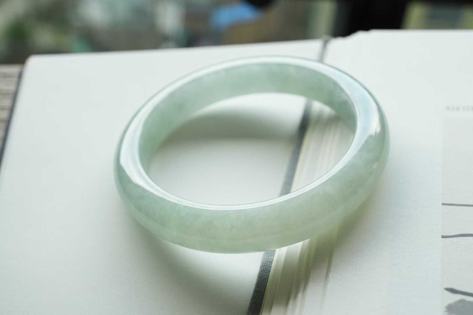 冰晴翡翠正圈手鐲,天然翡翠A玉, 緬甸玉, Jade, Jadeite