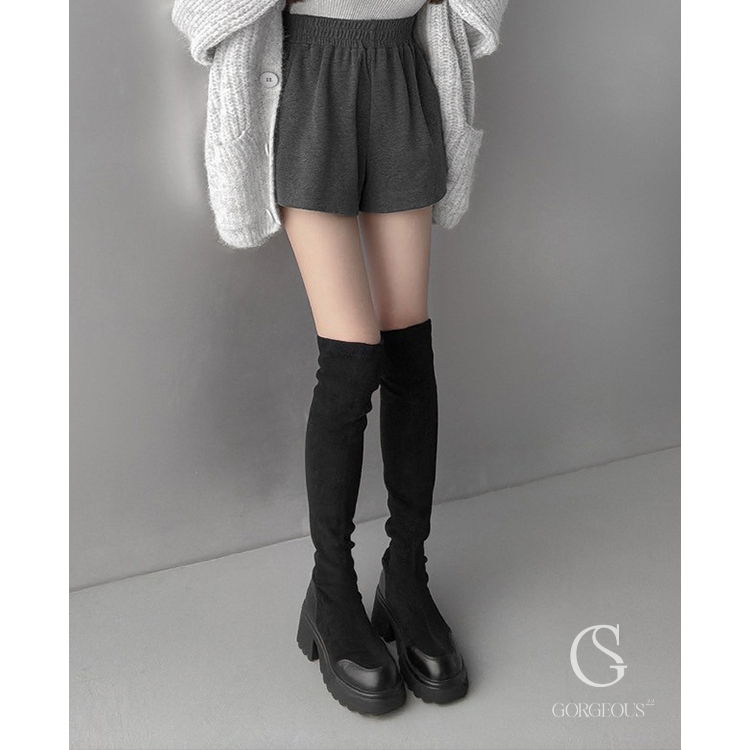 G8443 現貨「開團長腿過膝靴」