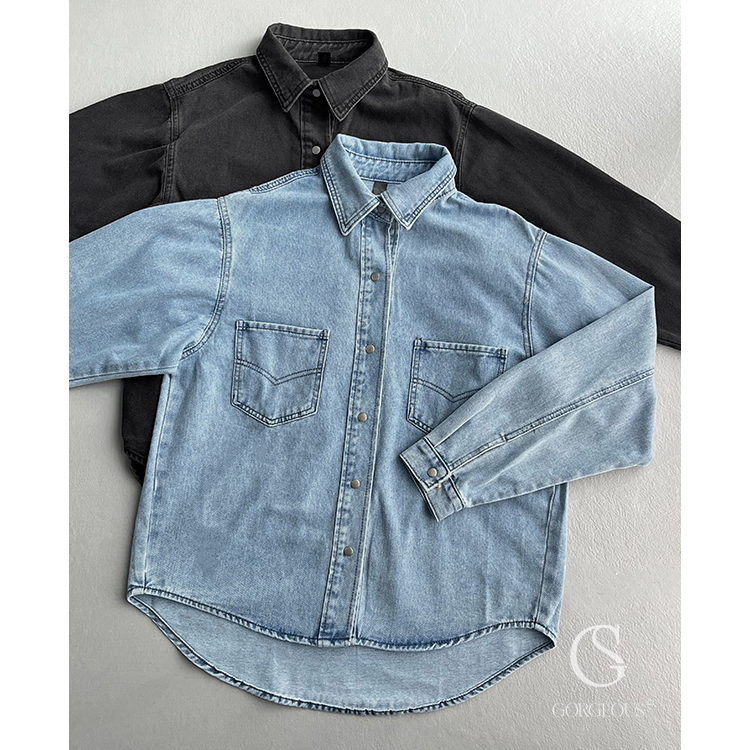 G7762 現貨「高磅牛仔韓版外套」