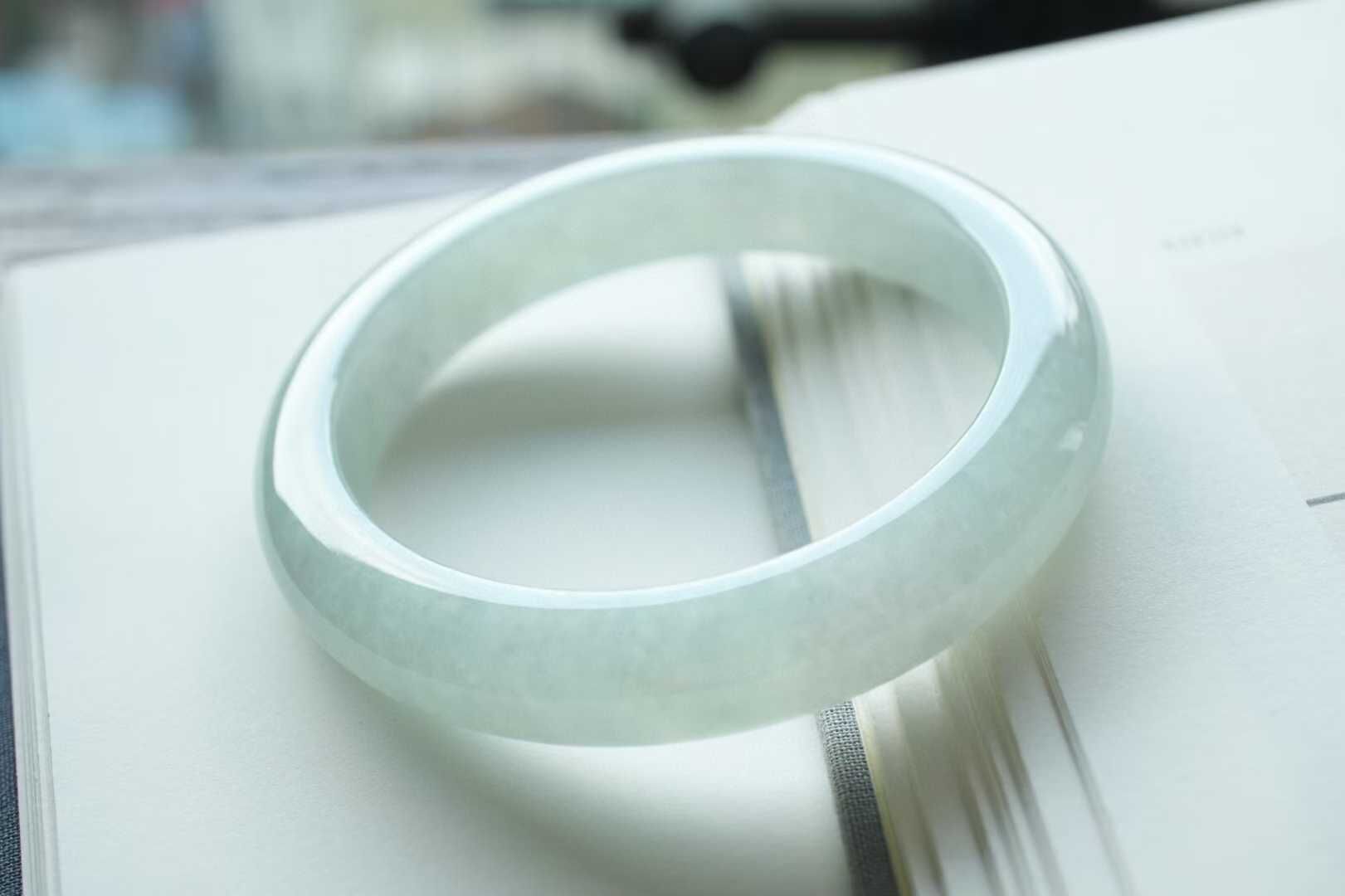 冰晴綠翡翠正圈手鐲,天然翡翠A玉, 緬甸玉, Jade, Jadeite