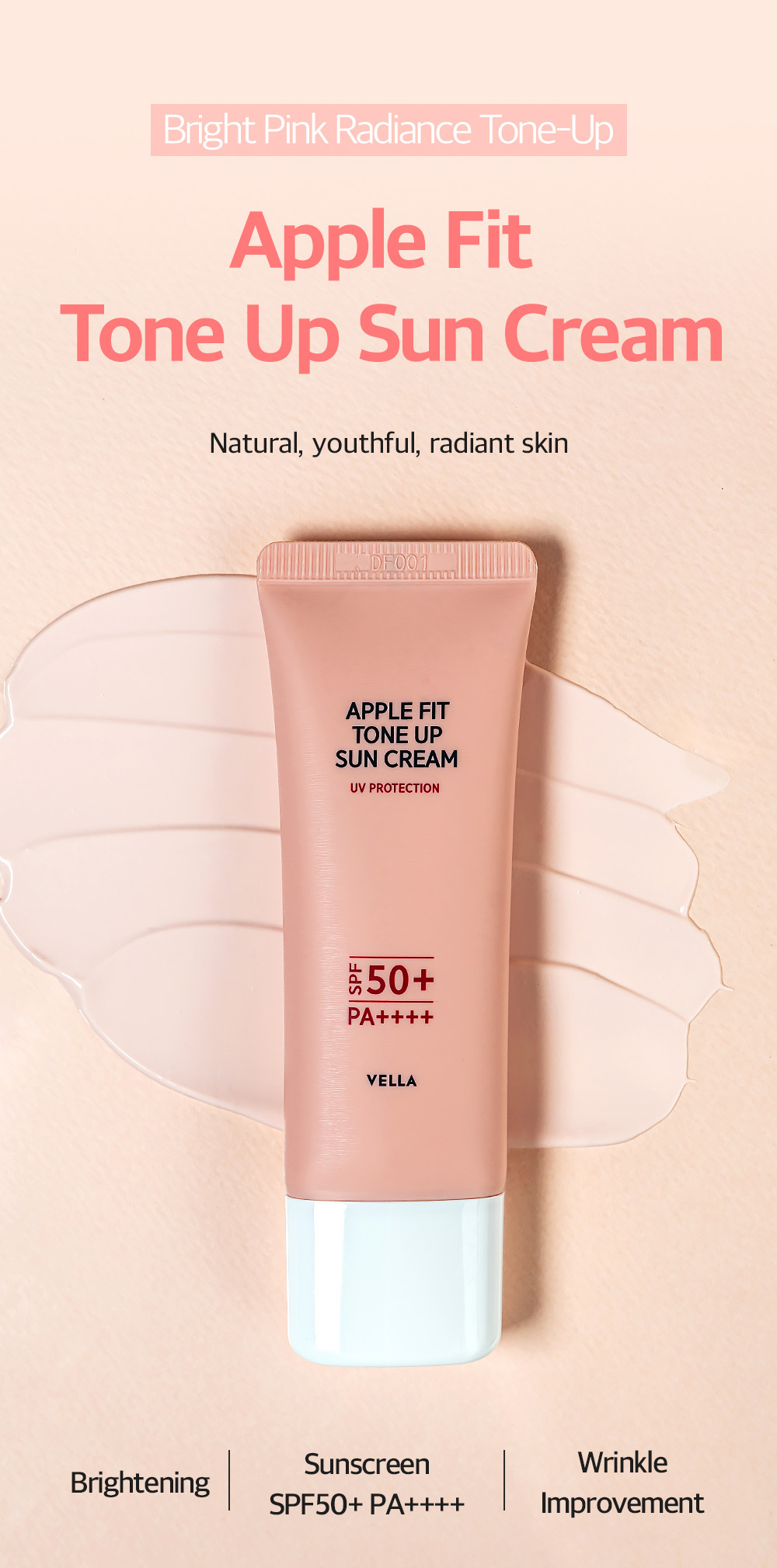 【直播】VELLA LL092307 APPLE FIT 蘋果防曬乳 40ml