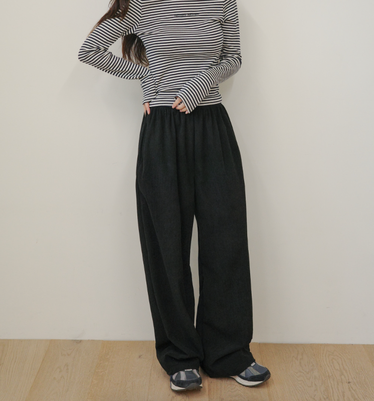 預訂｜MUAHMUAH VELVET BANDING PANTS