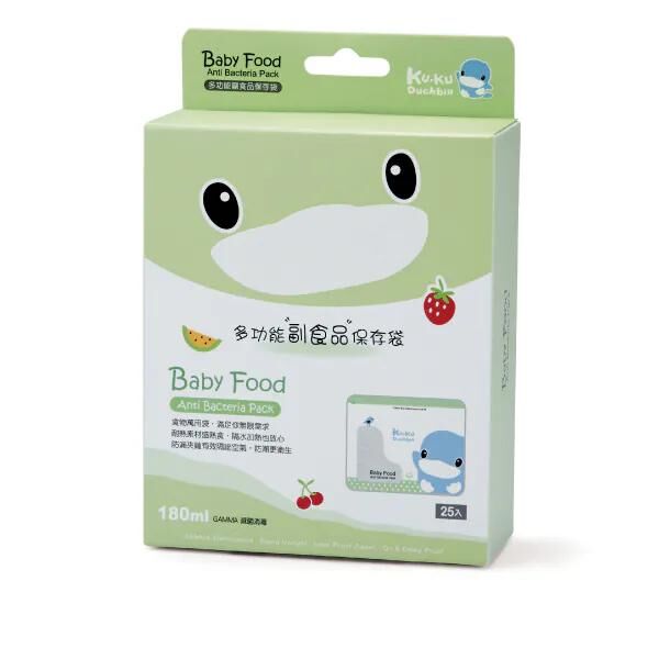 KUKU 多功能副食品保存袋180ml 25入