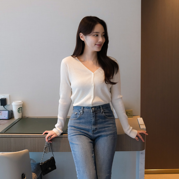 Mood made │ 100% 美麗諾羊毛開襟針織