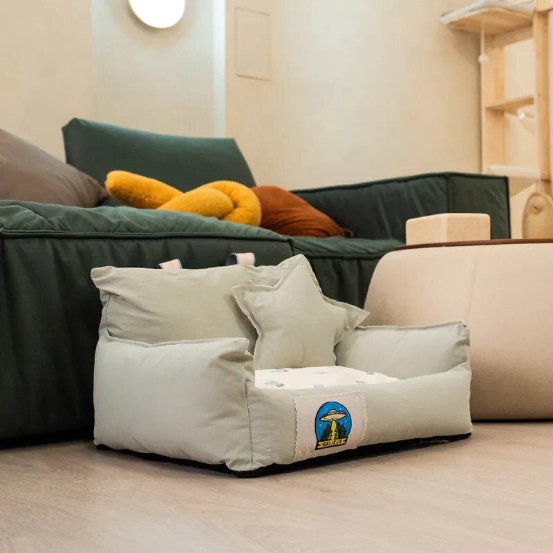 召喚毛孩星人｜可拆洗防潑水睡墊