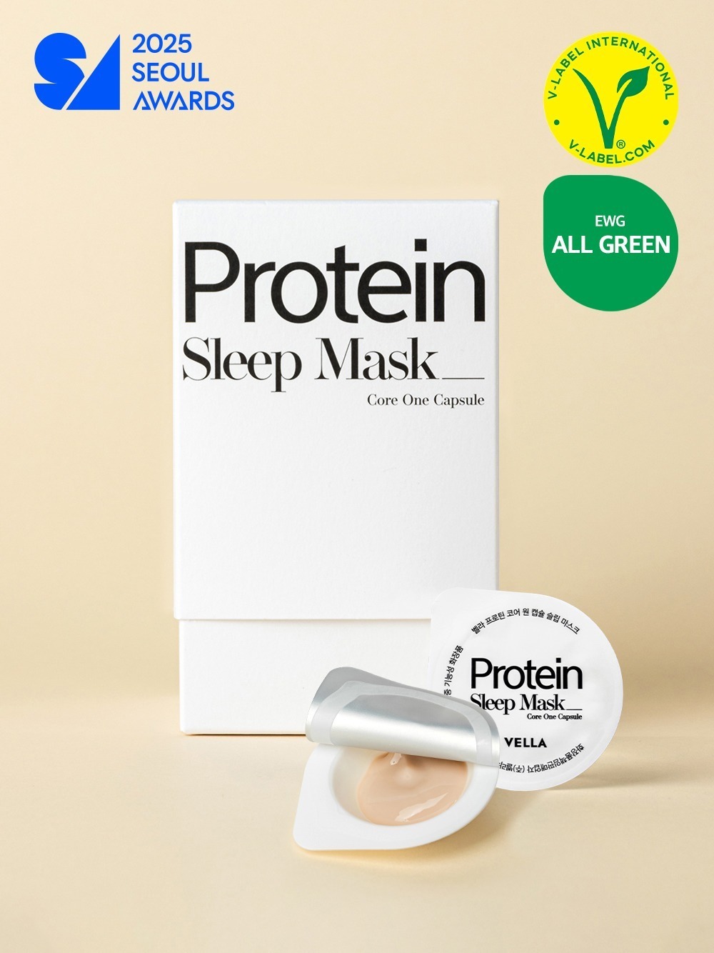 【直播】VELLA LL092312 燕麥蛋白睡眠膠囊面膜