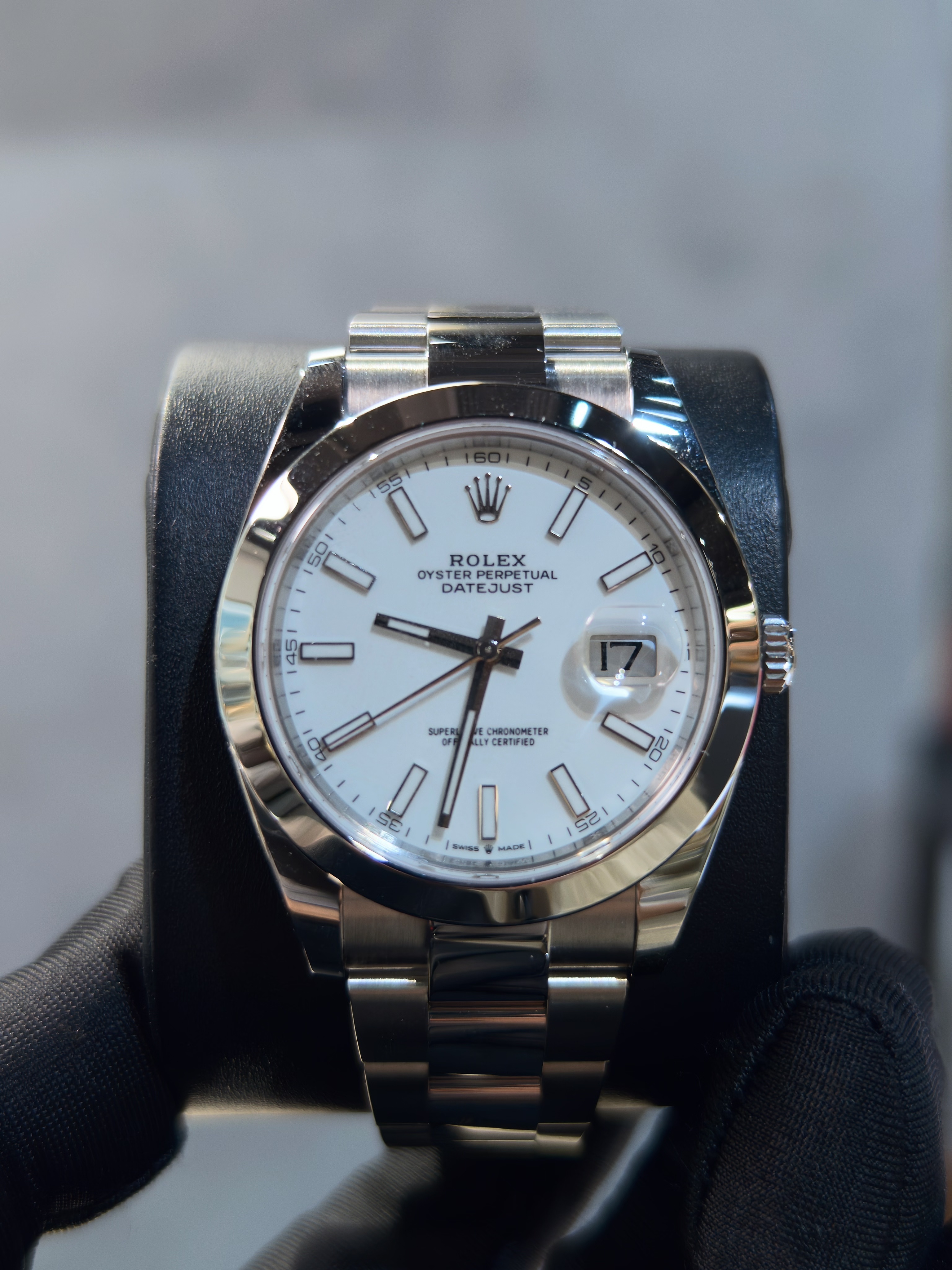 BRAND NEW ROLEX 126300 WHITE DIAL DATEJUST 41mm OYSTER STRAP STAINLESS STEEL