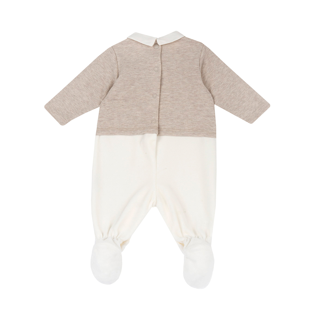 可可小熊-剪接有領後開兔裝