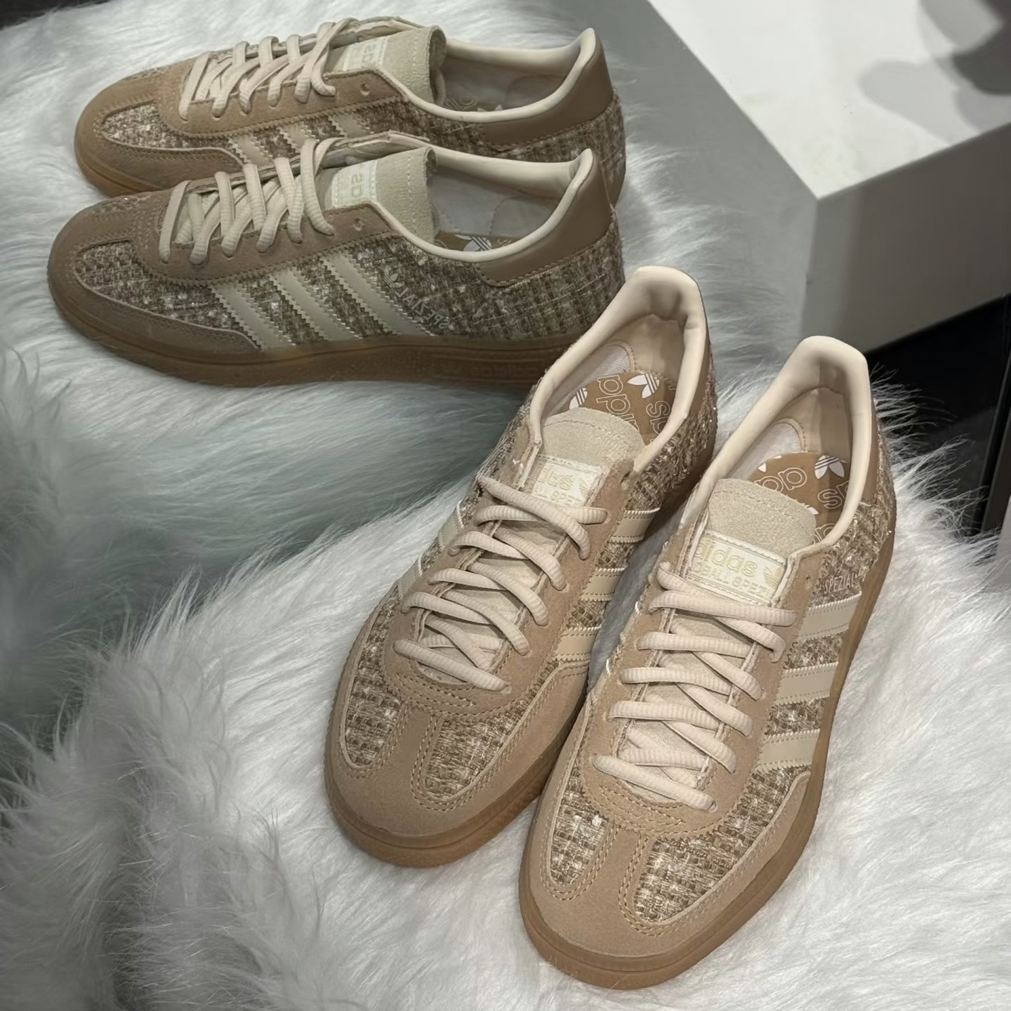 ADIDAS ORIGINALS HANDBALL SPEZIAL 卡其 奶茶色 小香風 焦糖底 JR4504