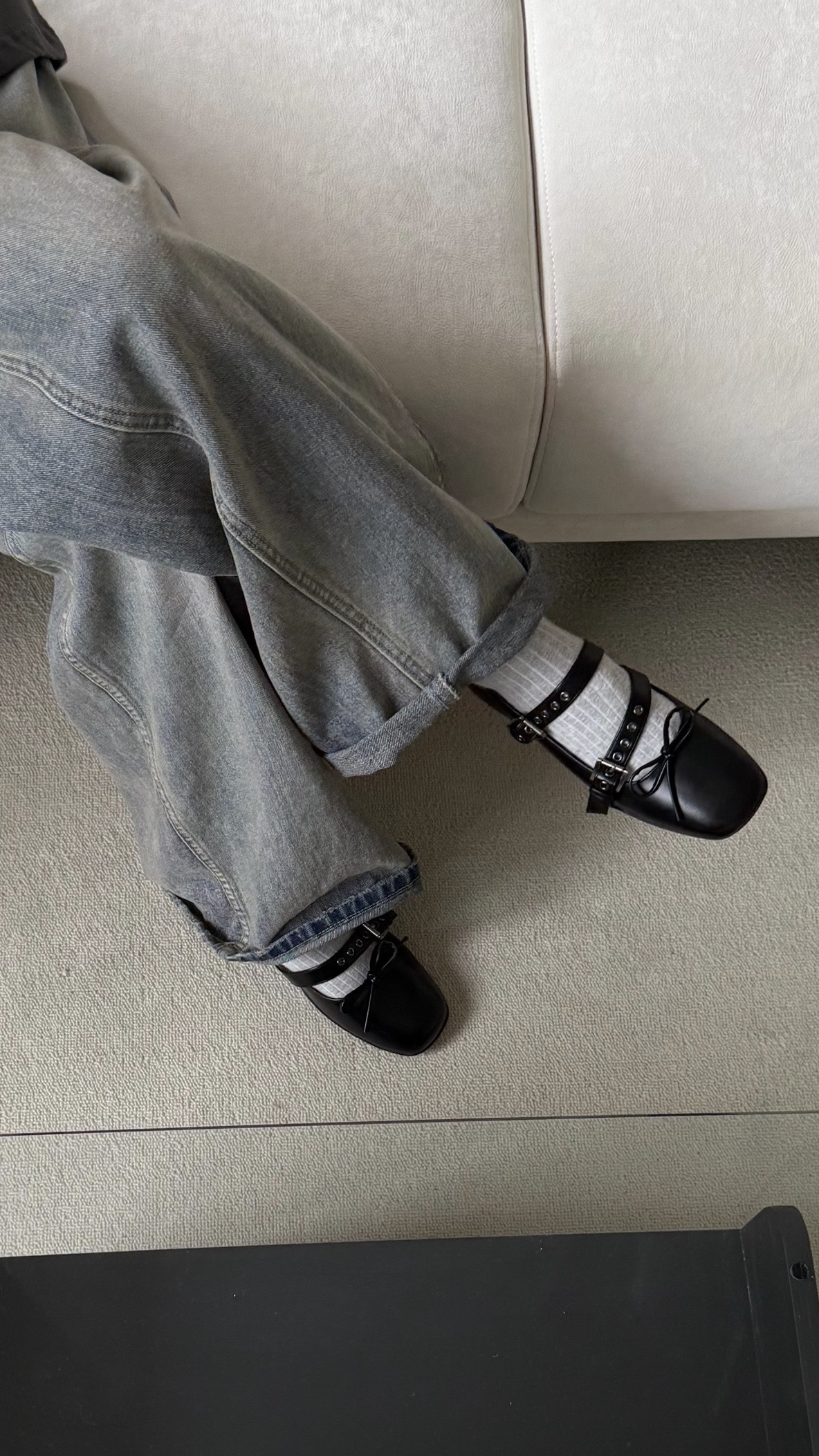 自帶氣墊！甜帥感瑪莉珍鞋(黑)