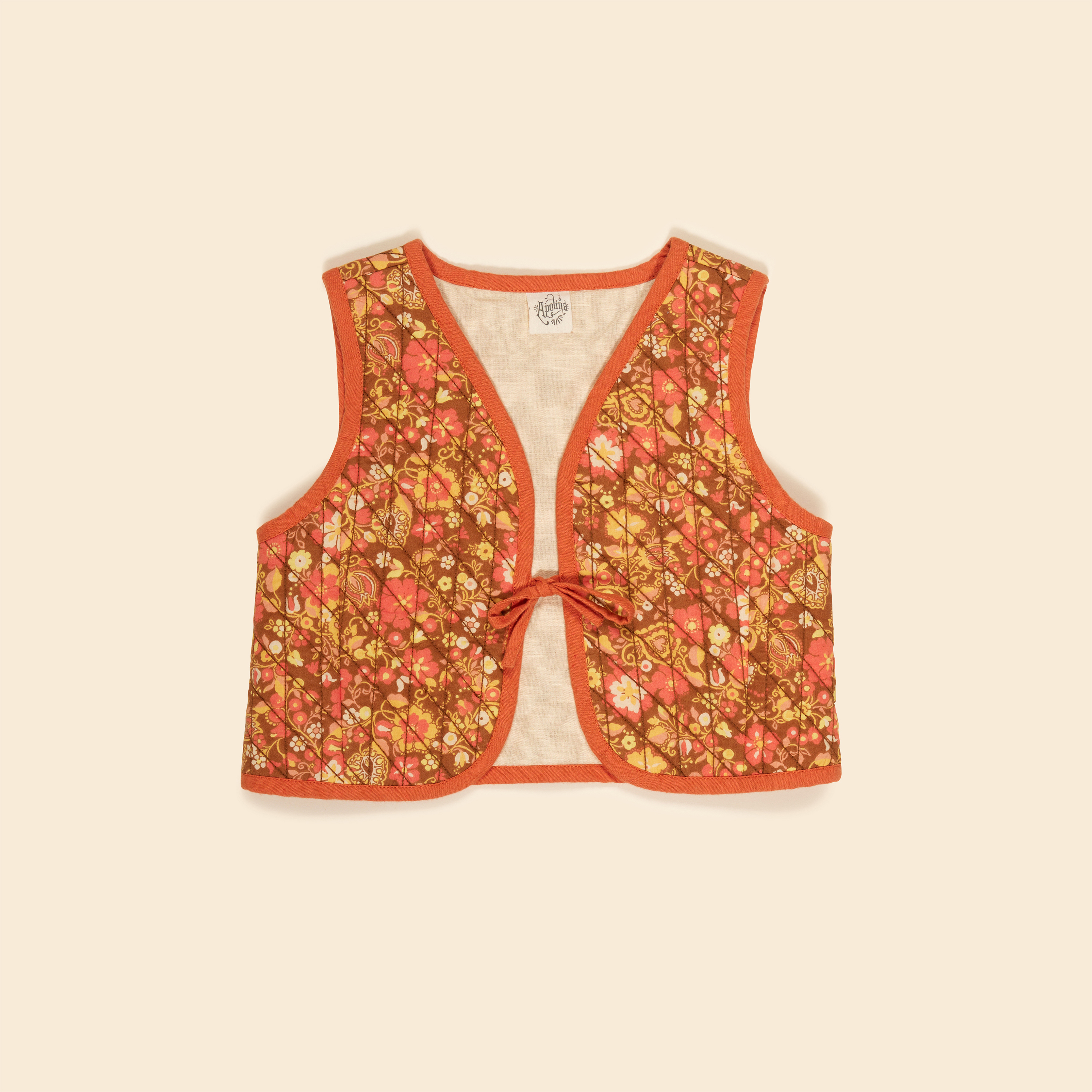 Apolina 初秋花卉刺繡背心 ELMA GILET - AUTUMN HARVEST FLORAL