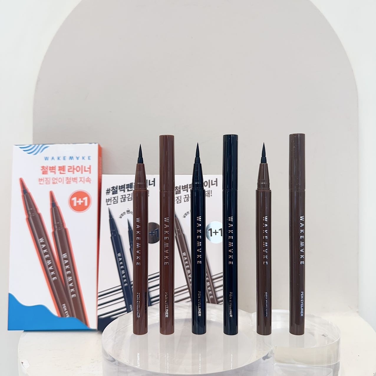WAKE MAKE - 防水眼線筆1+1