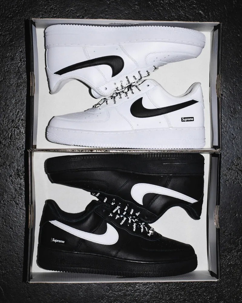 KTQ STORE ‧ Supreme x Nike Air Force 1 Low "Black/White" 黑 CU9225-002 白 CU9225-102