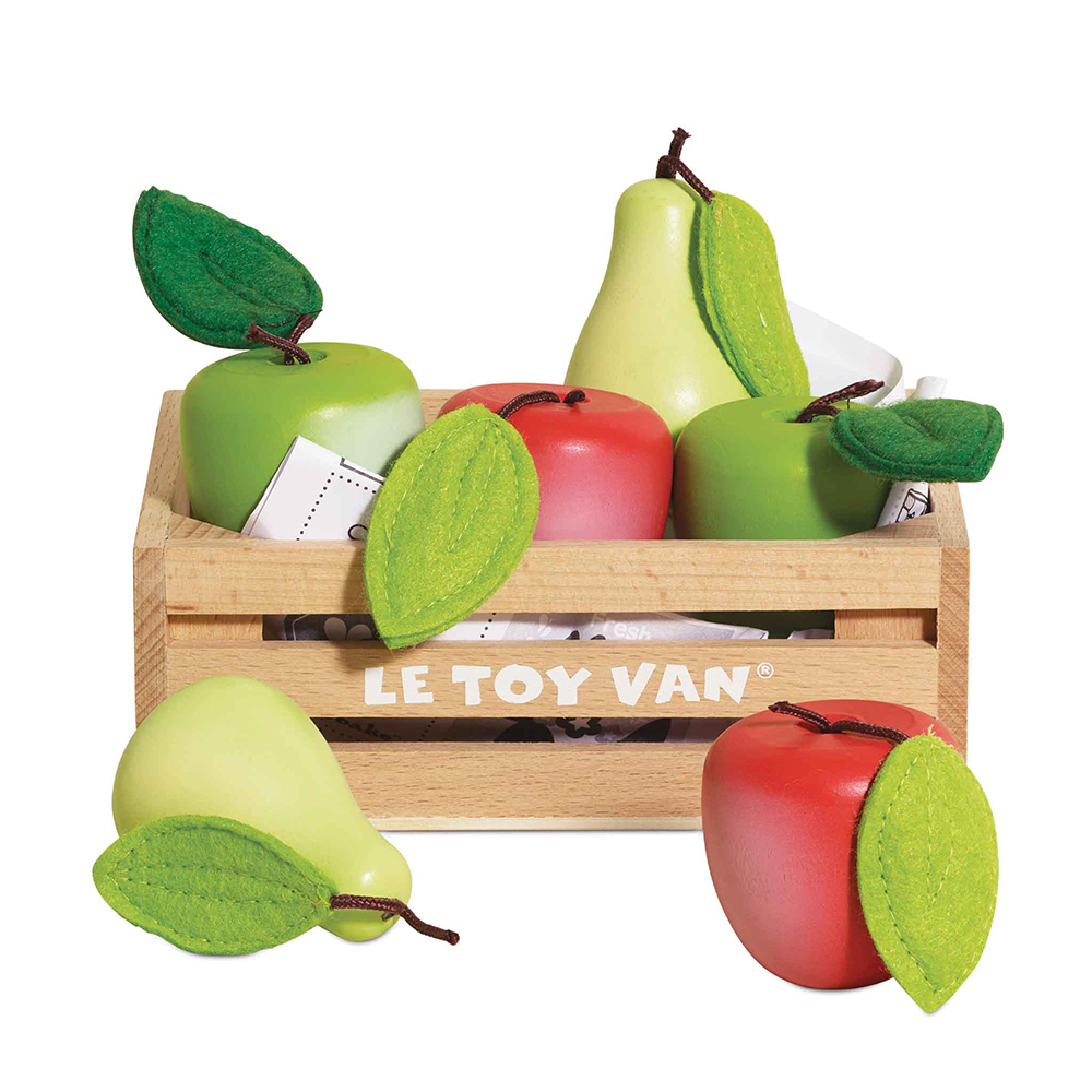 Le Toy Van 角色扮演 - 蘋果西洋梨水果盒玩具組