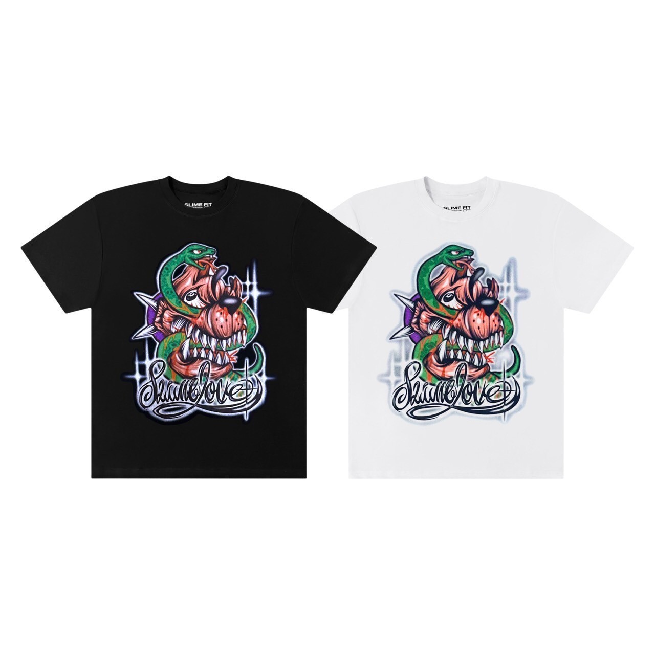 Slime Love X MADDOG 聯名限定 狗vs蛇 立體印刷Logo短袖 Slime Predator Tee