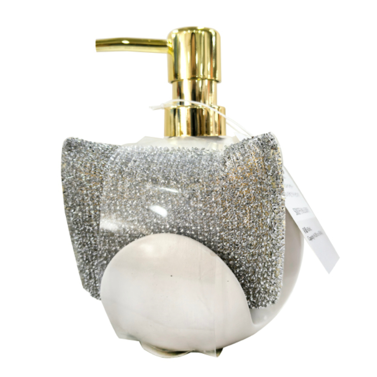 TP 附海綿陶瓷按壓瓶/白 420ml