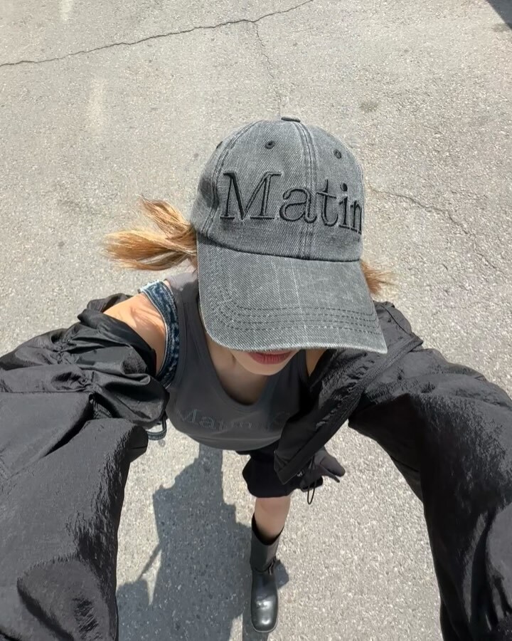 MATIN LOGO WASHED BALL CAP