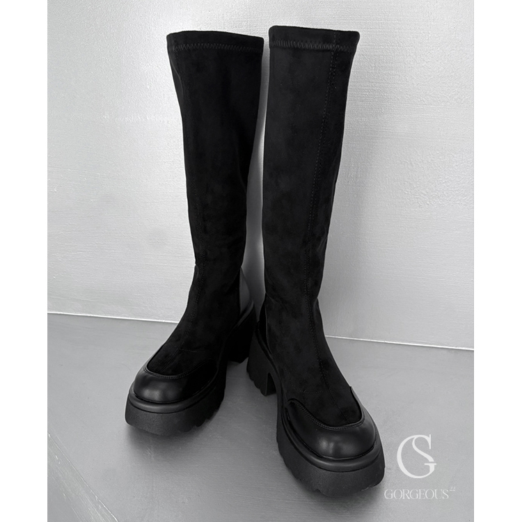 G8444「開團長腿直筒靴」