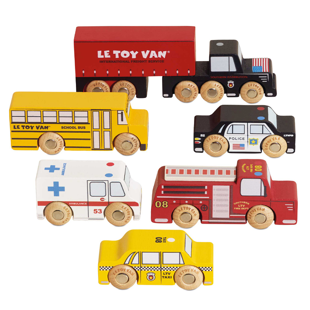 Le Toy Van 紐約交通工具車車玩具組
