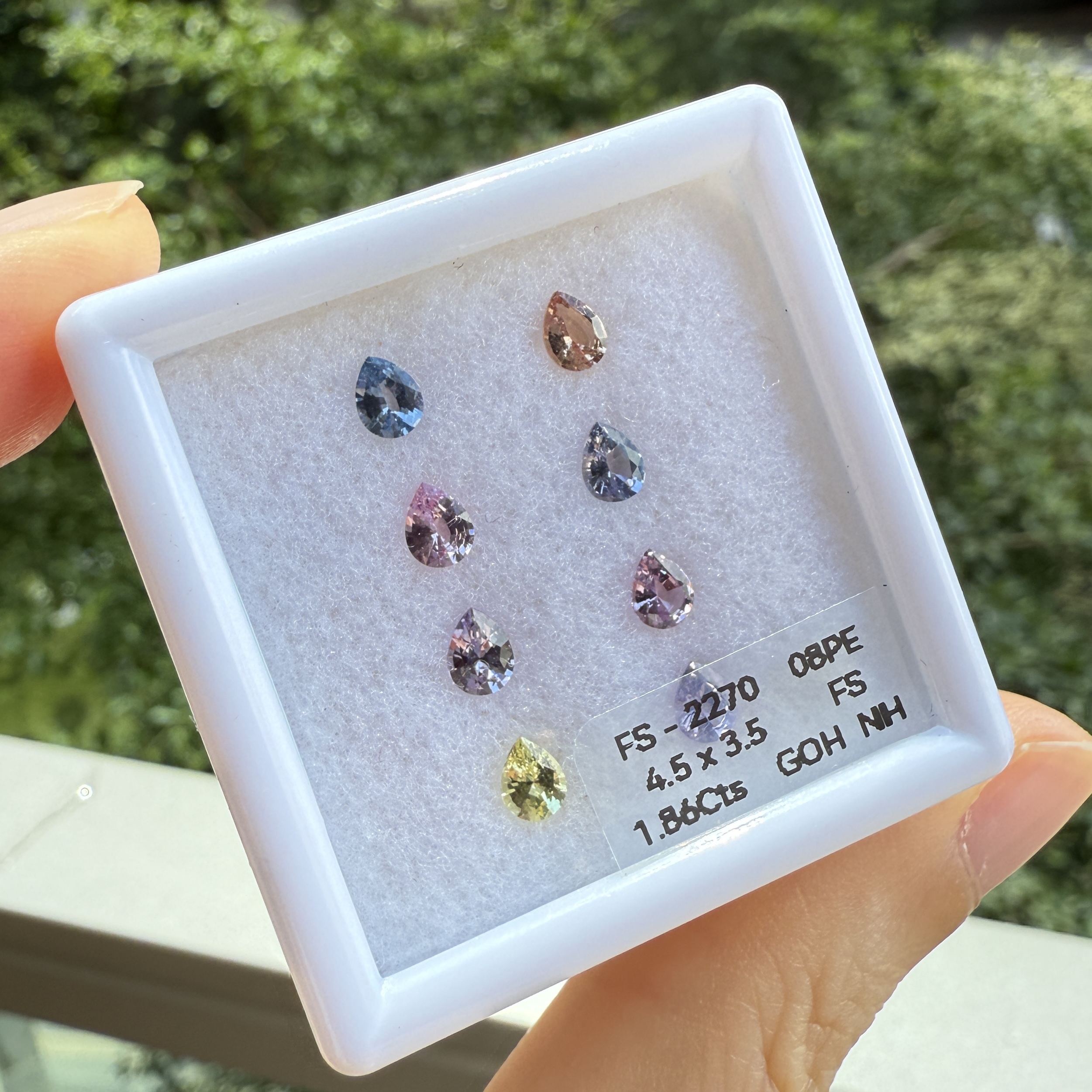 Fancy Cut 無燒藍寶石 - 裸石一盒