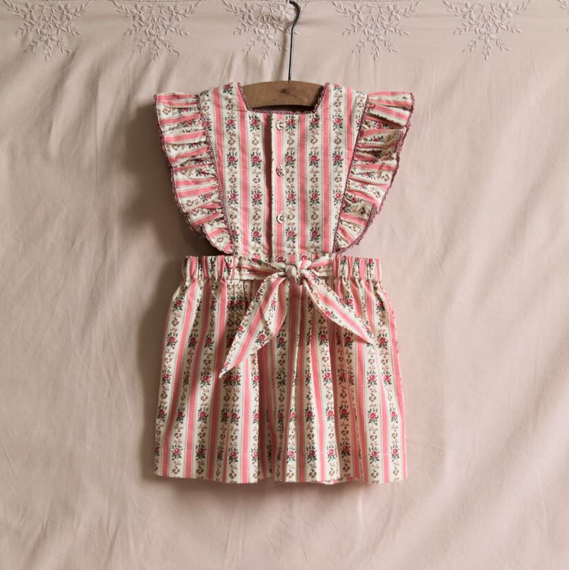 BONJOUR DIARY 掛毯印花圍裙洋 APRON DRESS