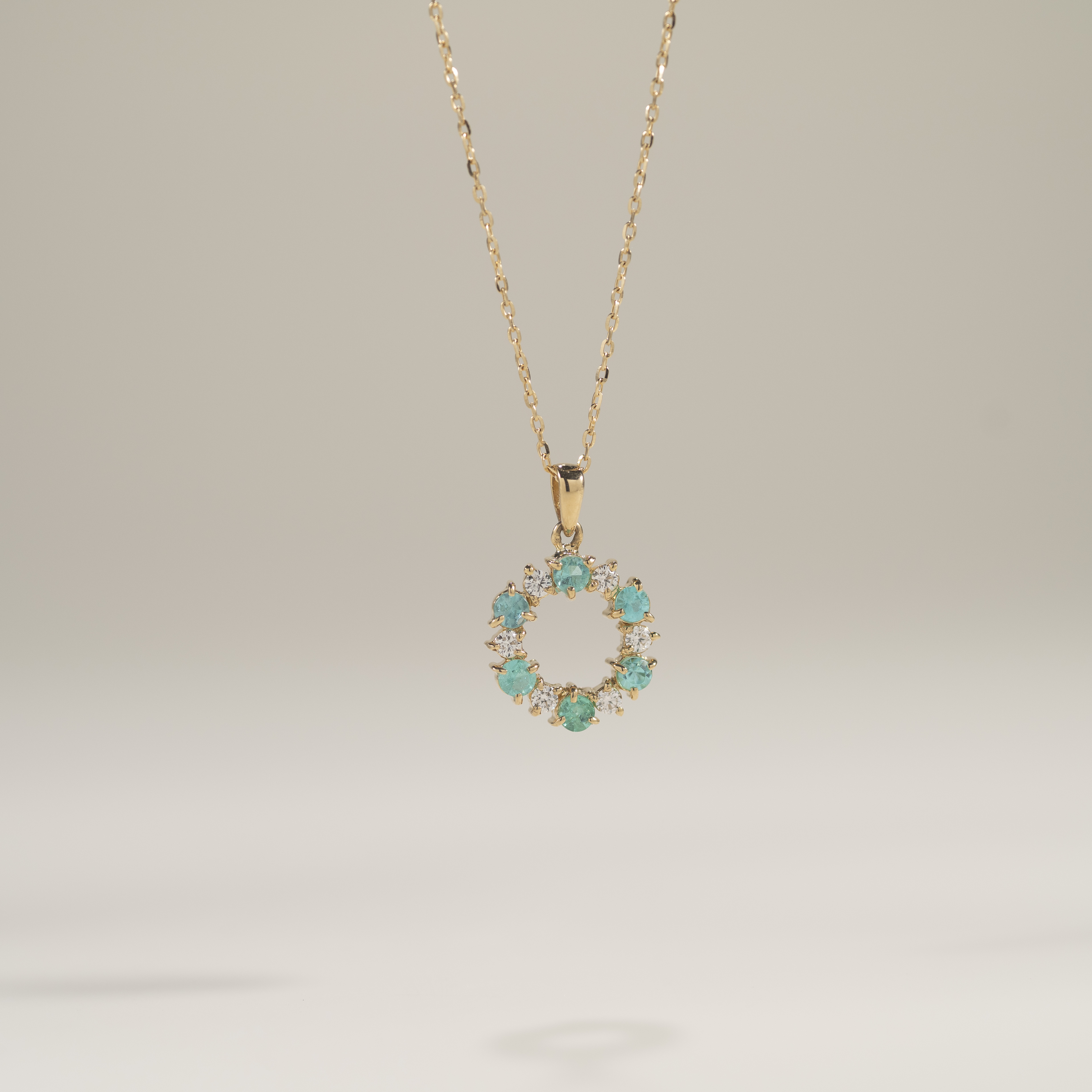 18K Paraiba Diamond Necklace