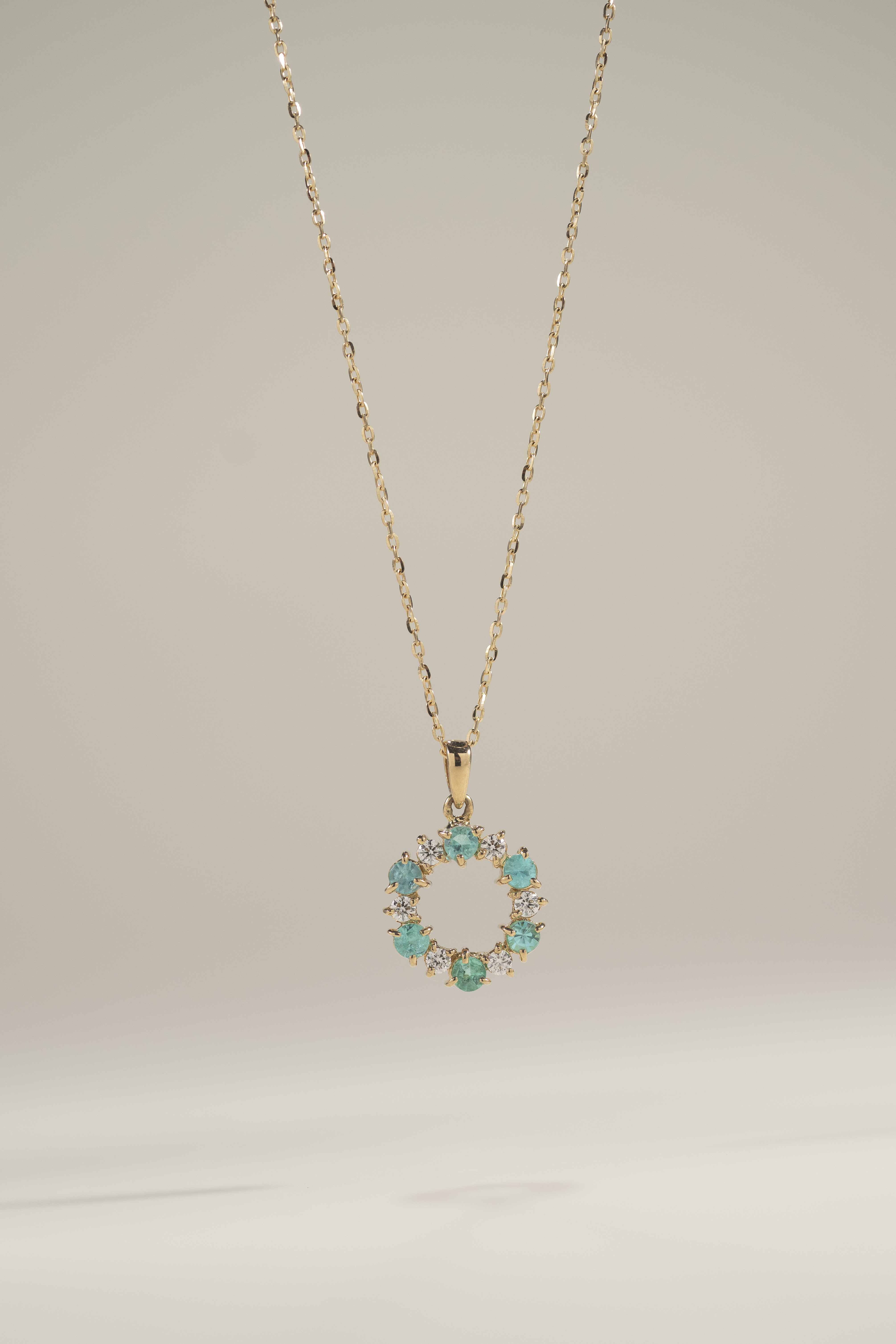 18K Paraiba Diamond Necklace
