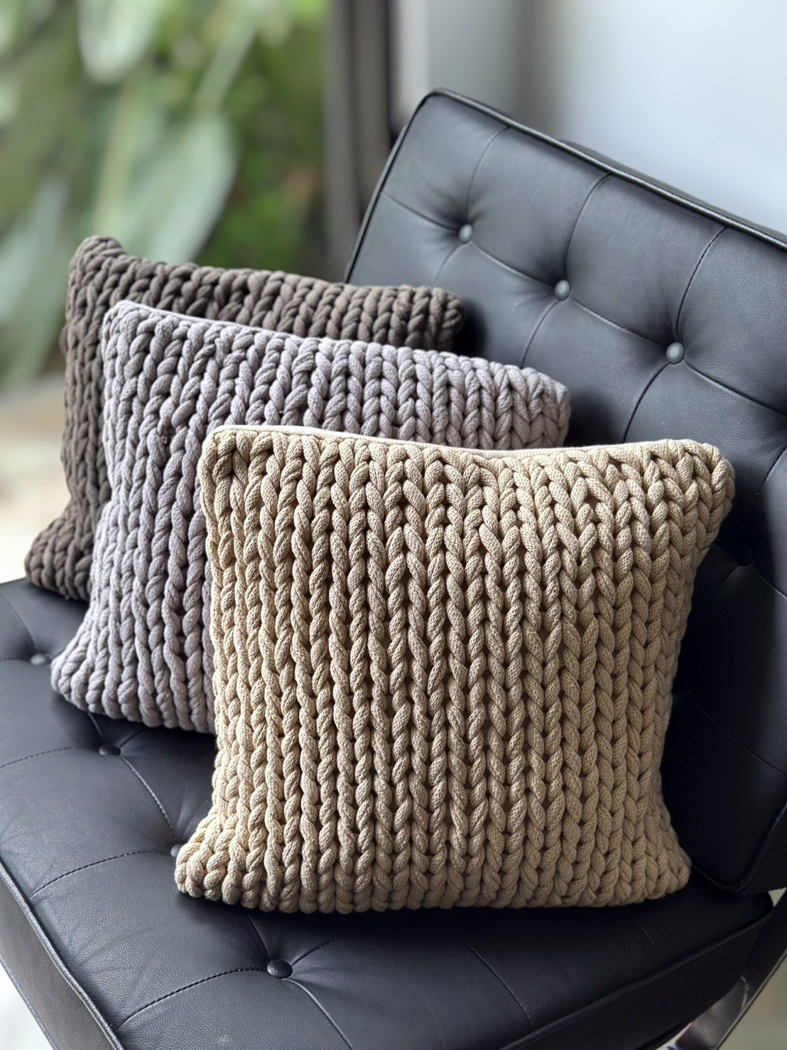 麻花編織抱枕