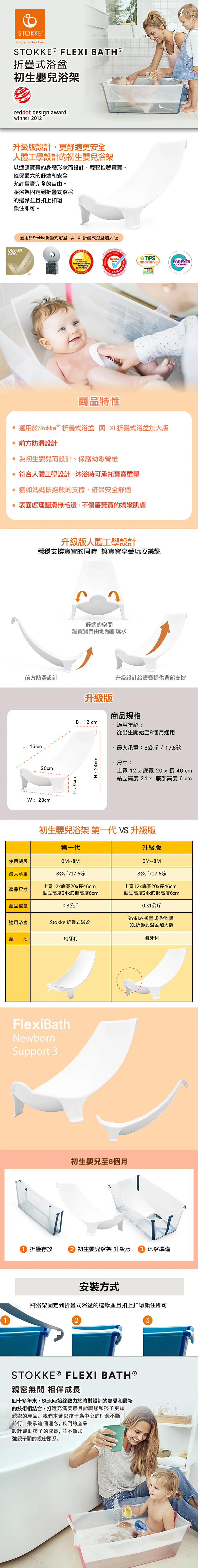 STOKKE,Flexi Bath 初生嬰兒浴架