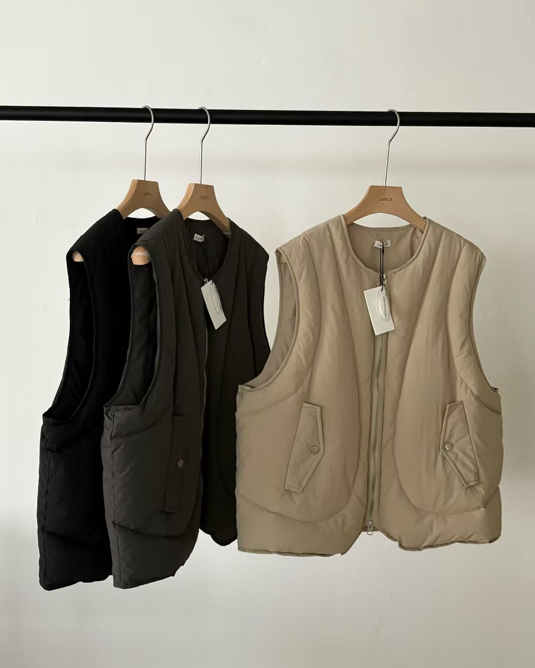 PE5001 鴨絨100%背心拉鍊羽絨