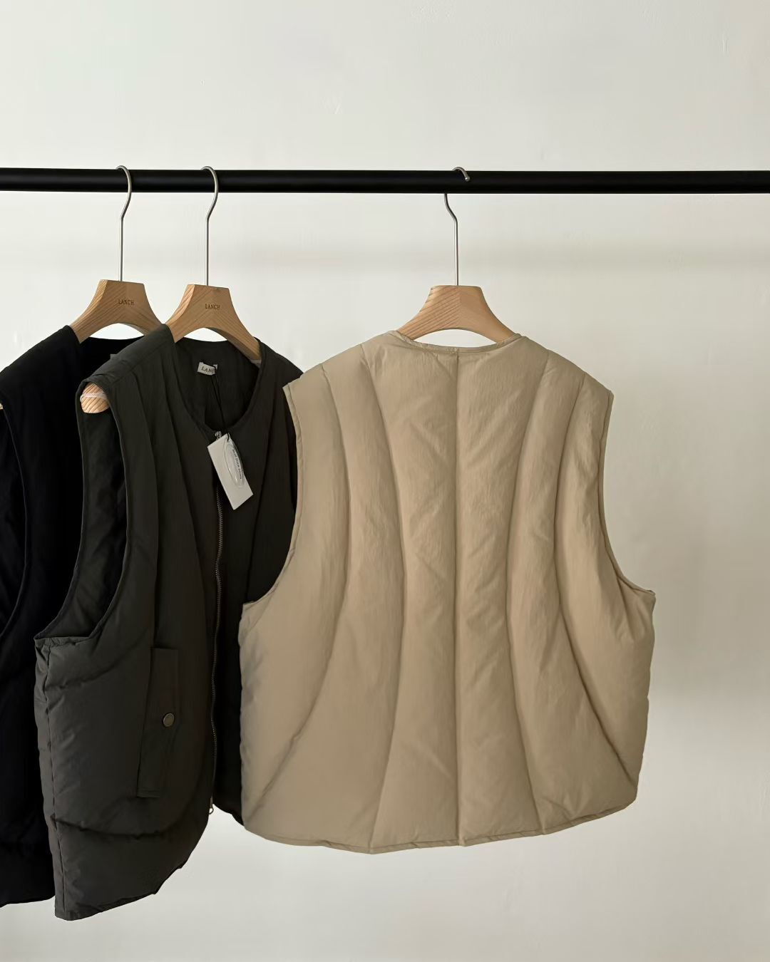 PE5001 鴨絨100%背心拉鍊羽絨