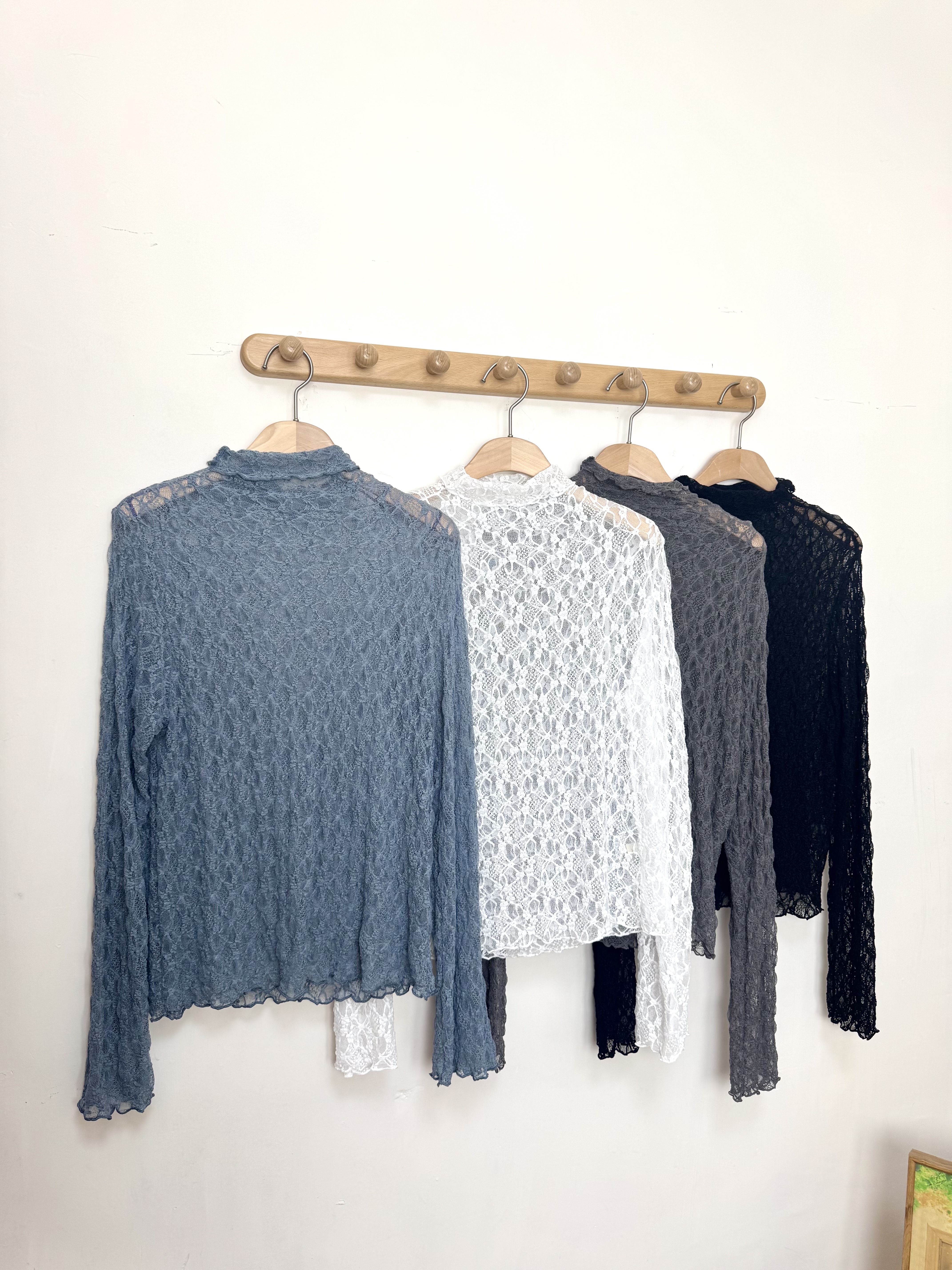 轉季必入！Lace Ruffle Top