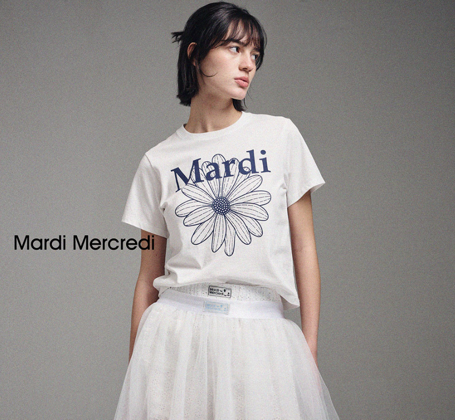 【預購】AKR092202 Mardi FLOWERMARDI 修身款短袖上衣