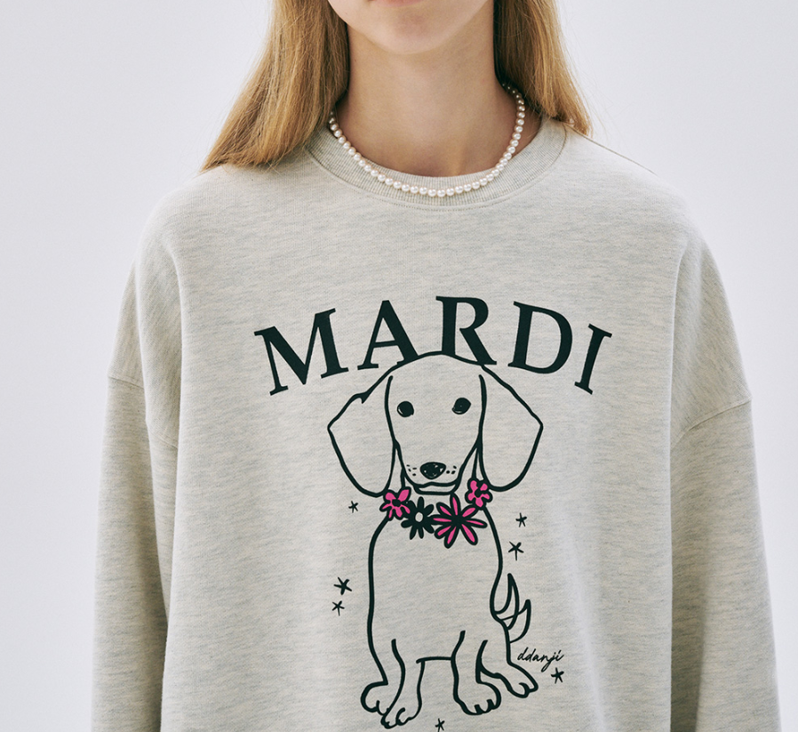 【預購】AKR092204 Mardi 花花蠟腸狗衛衣