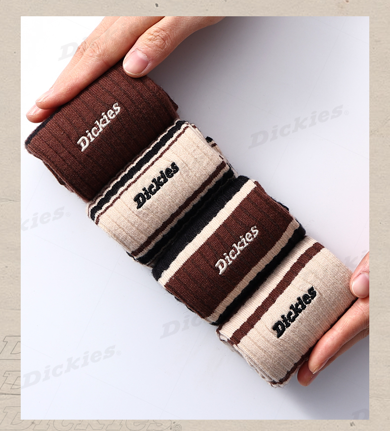 代購-Dickies 保暖羊毛襪 日系美拉德風 中筒襪