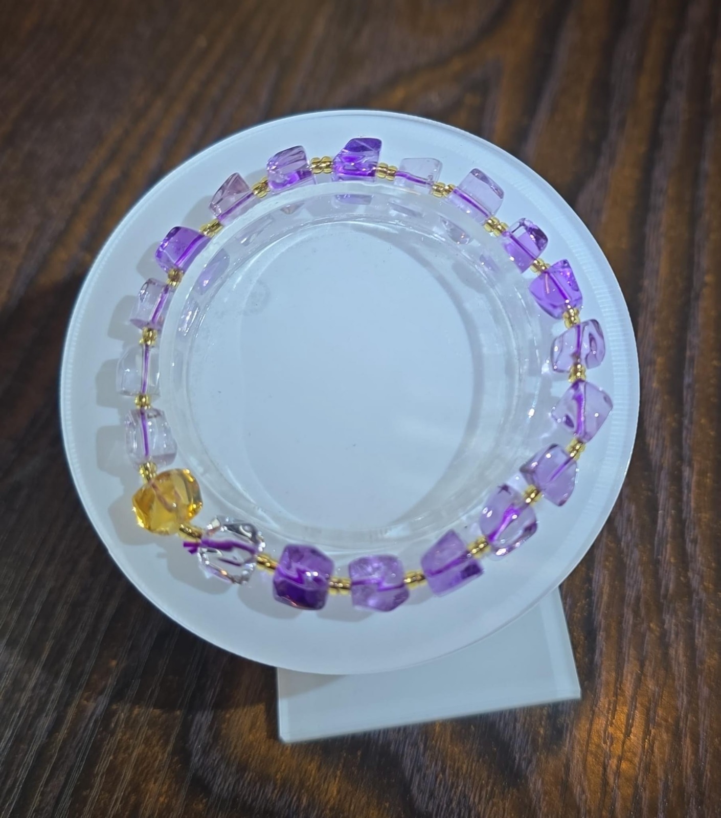 🔮能量水晶🔮玻璃體紫晶黃晶不定型 (H9 CR232)