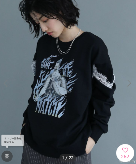 [代購][預訂] DISNEY VILLAINS 衛衣 ホワイト