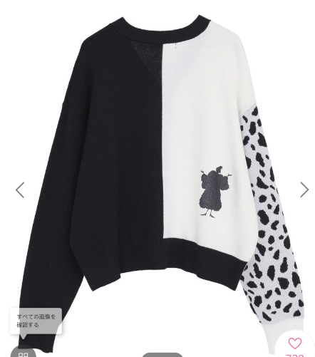 [代購][預訂] DISNEY VILLAINS 101斑點狗 毛衣外套