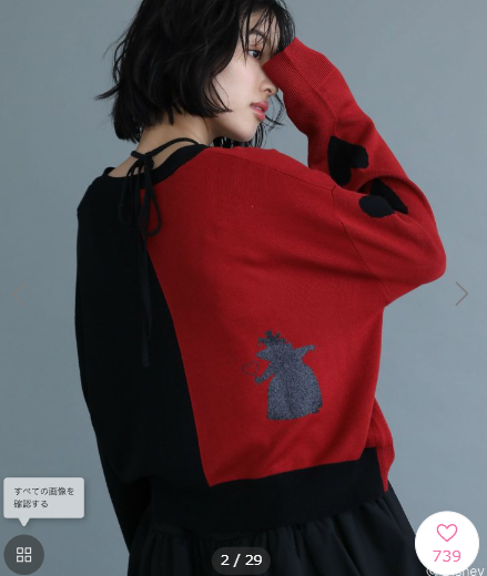 [代購][預訂] DISNEY VILLAINS 紅心女皇 毛衣外套